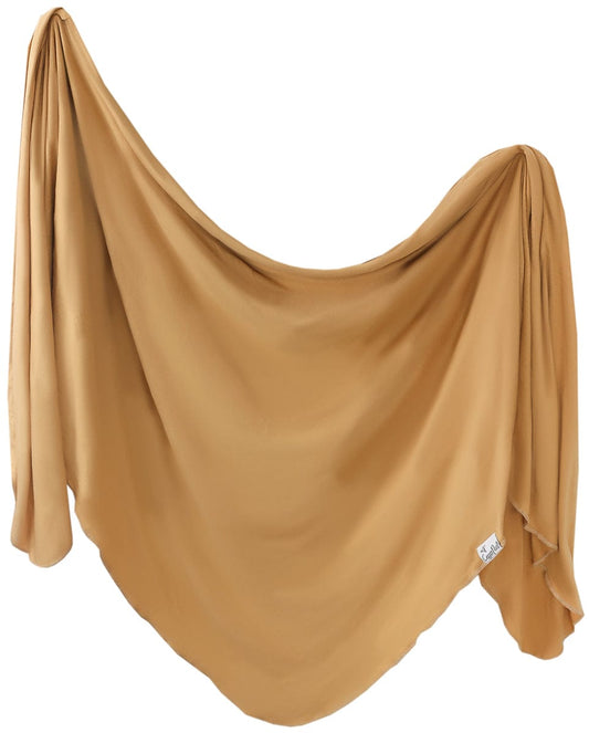 Copper Pearl Knit Swaddle Blanket - Dune - X002XHPNFV
