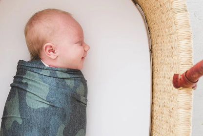 Copper Pearl Knit Swaddle Blanket - Hunter - X0022YEECN
