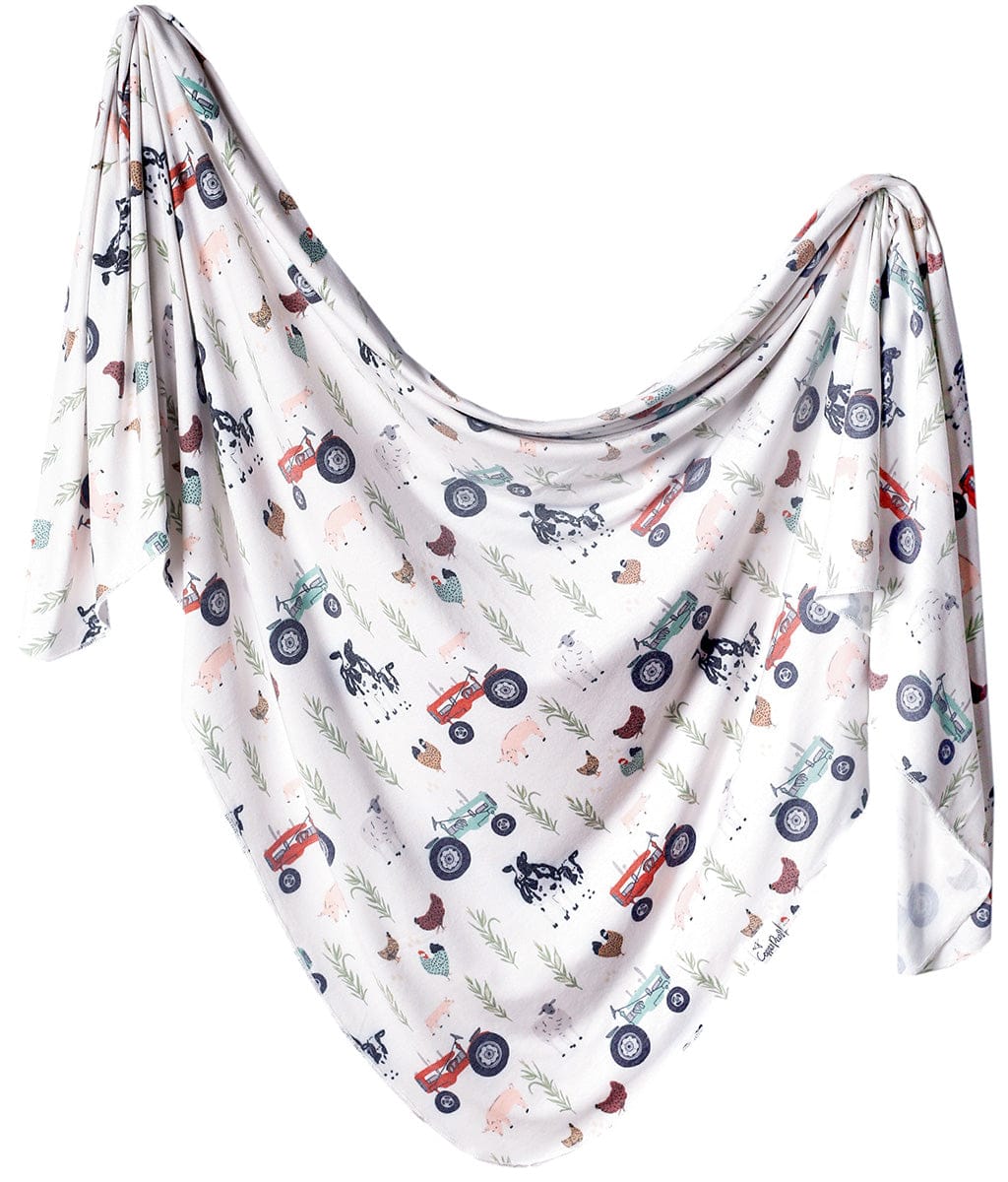 Copper Pearl Knit Swaddle Blanket - Jo - X002KUQIFZ