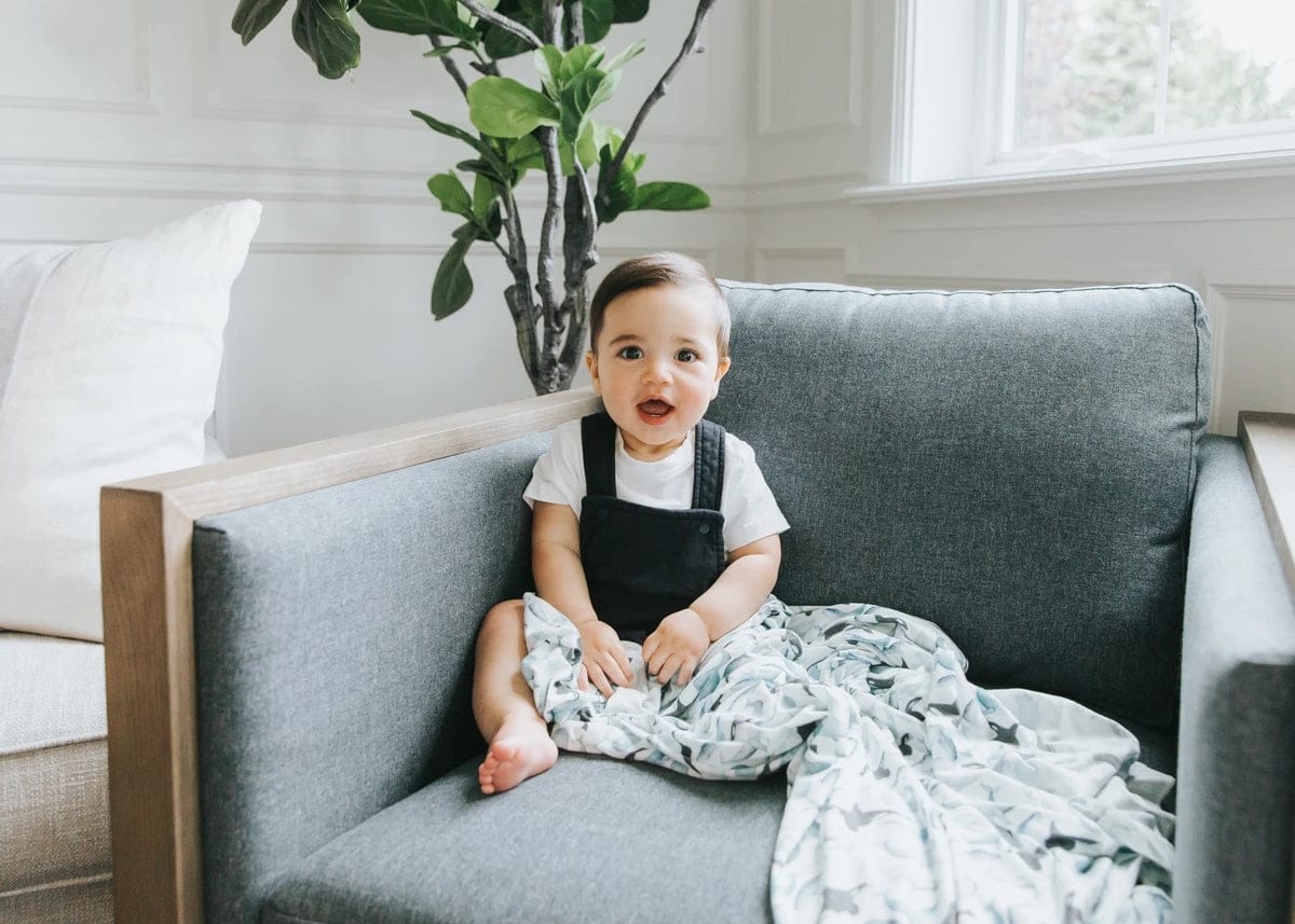 Copper Pearl Knit Swaddle Blanket - Kai - X0022WFKKF