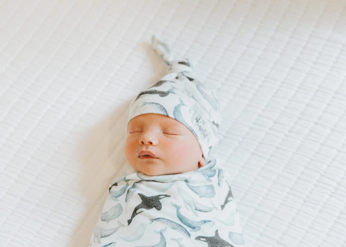 Copper Pearl Knit Swaddle Blanket - Kai - X0022WFKKF