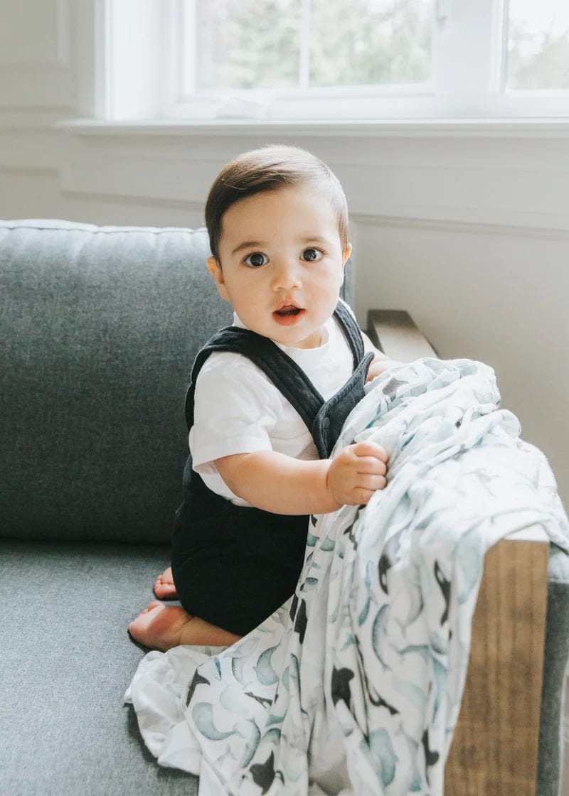 Copper Pearl Knit Swaddle Blanket - Kai - X0022WFKKF