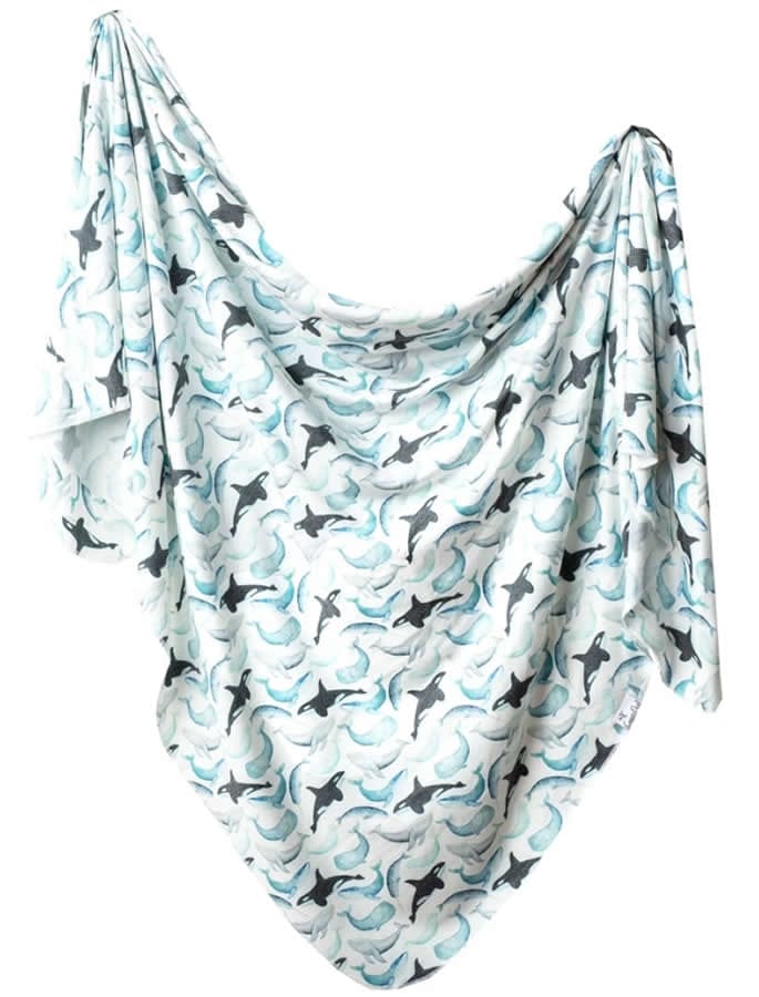 Copper Pearl Knit Swaddle Blanket - Kai - X0022WFKKF