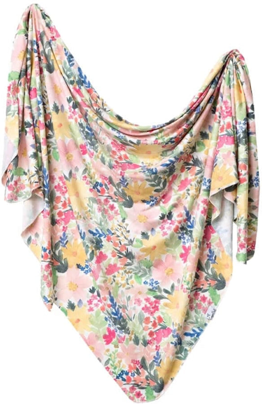 Copper Pearl Knit Swaddle Blanket - Lark