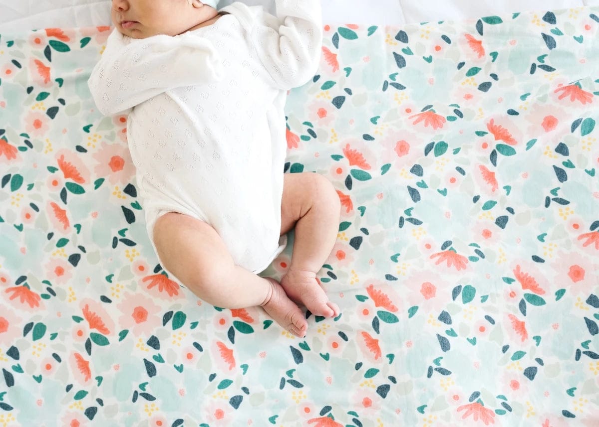 Copper Pearl Knit Swaddle Blanket - Leilani - X002BFIMA3