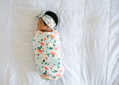 Copper Pearl Knit Swaddle Blanket - Leilani - X002BFIMA3