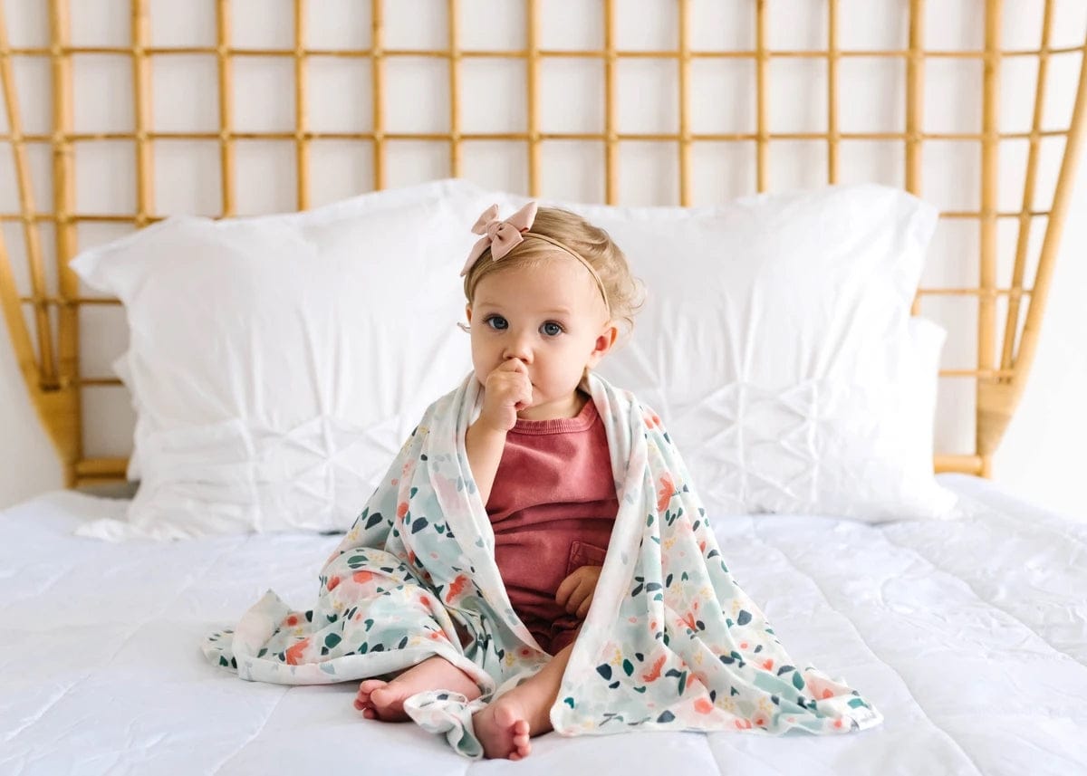 Copper Pearl Knit Swaddle Blanket - Leilani - X002BFIMA3