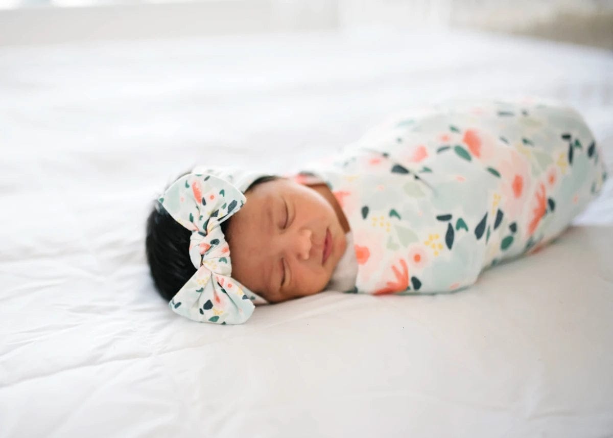Copper Pearl Knit Swaddle Blanket - Leilani - X002BFIMA3