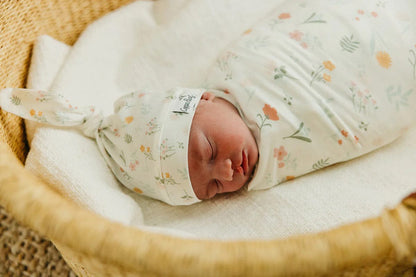 Copper Pearl Knit Swaddle Blanket - Mabel - X003ZZ2AO7