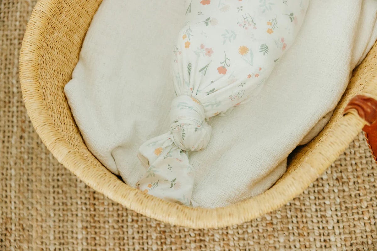 Copper Pearl Knit Swaddle Blanket - Mabel - X003ZZ2AO7