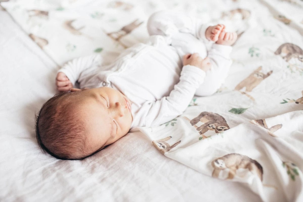 Copper Pearl Knit Swaddle Blanket - Noah - X001TDR13H