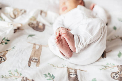 Copper Pearl Knit Swaddle Blanket - Noah - X001TDR13H