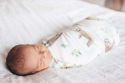 Copper Pearl Knit Swaddle Blanket - Noah - X001TDR13H