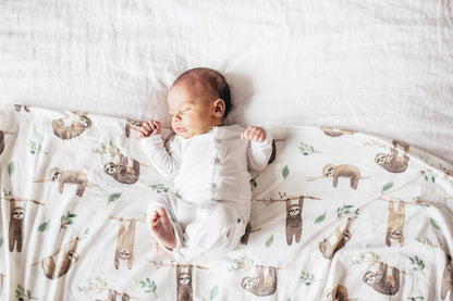 Copper Pearl Knit Swaddle Blanket - Noah - X001TDR13H
