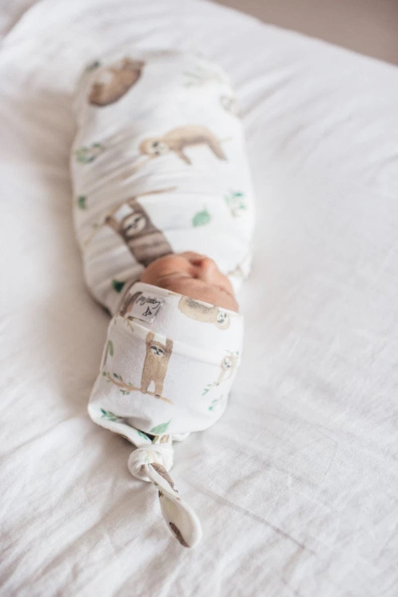 Copper Pearl Knit Swaddle Blanket - Noah - X001TDR13H
