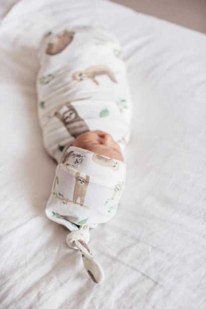 Copper Pearl Knit Swaddle Blanket - Noah - X001TDR13H