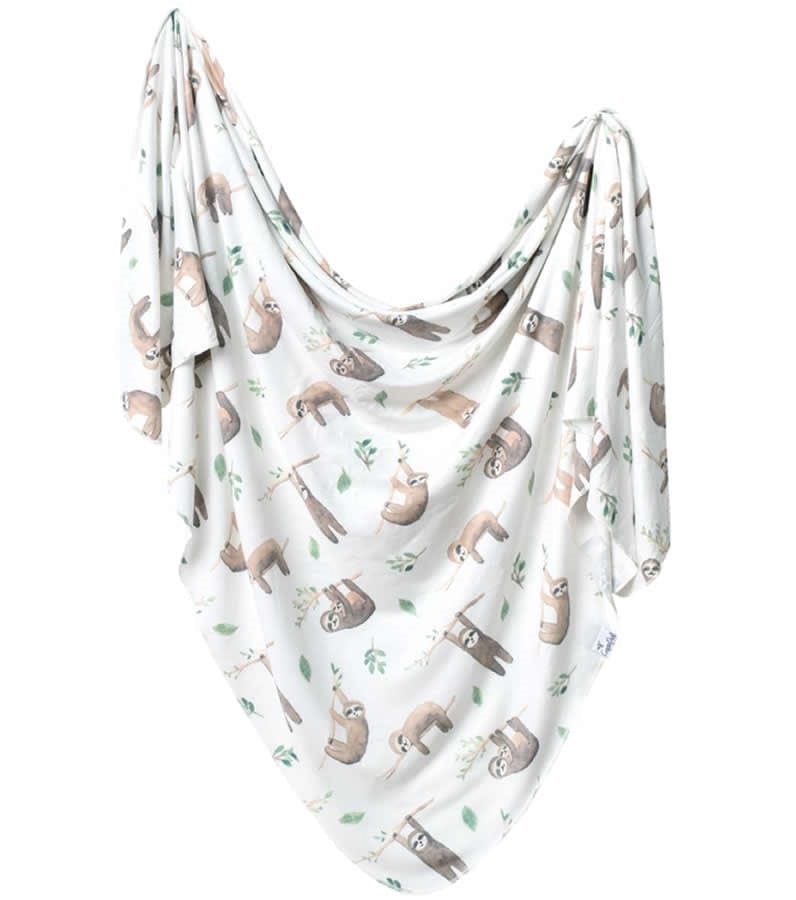 Copper Pearl Knit Swaddle Blanket - Noah - X001TDR13H