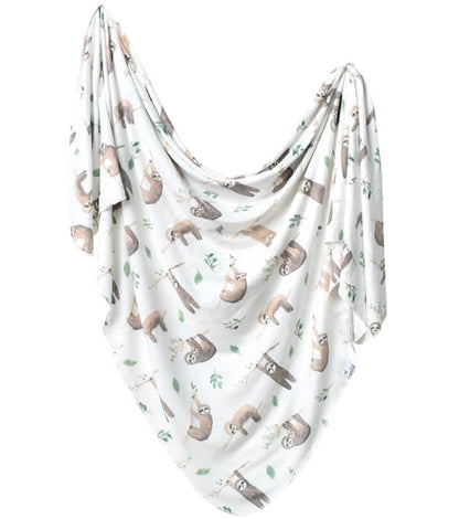 Copper Pearl Knit Swaddle Blanket - Noah - X001TDR13H