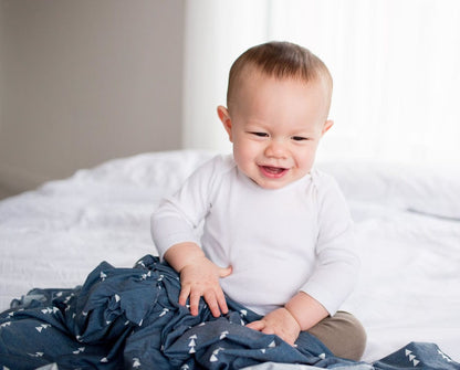 Copper Pearl Knit Swaddle Blanket - North - X001CGGDM1