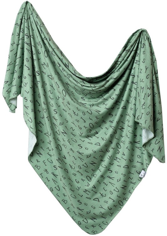 Copper Pearl Knit Swaddle Blanket - Poe - X001RIMQK7