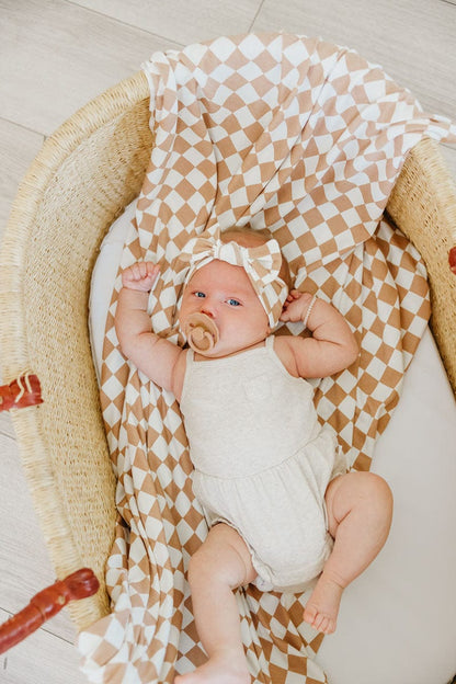 Copper Pearl Knit Swaddle Blanket - Rad - X003AINB1P