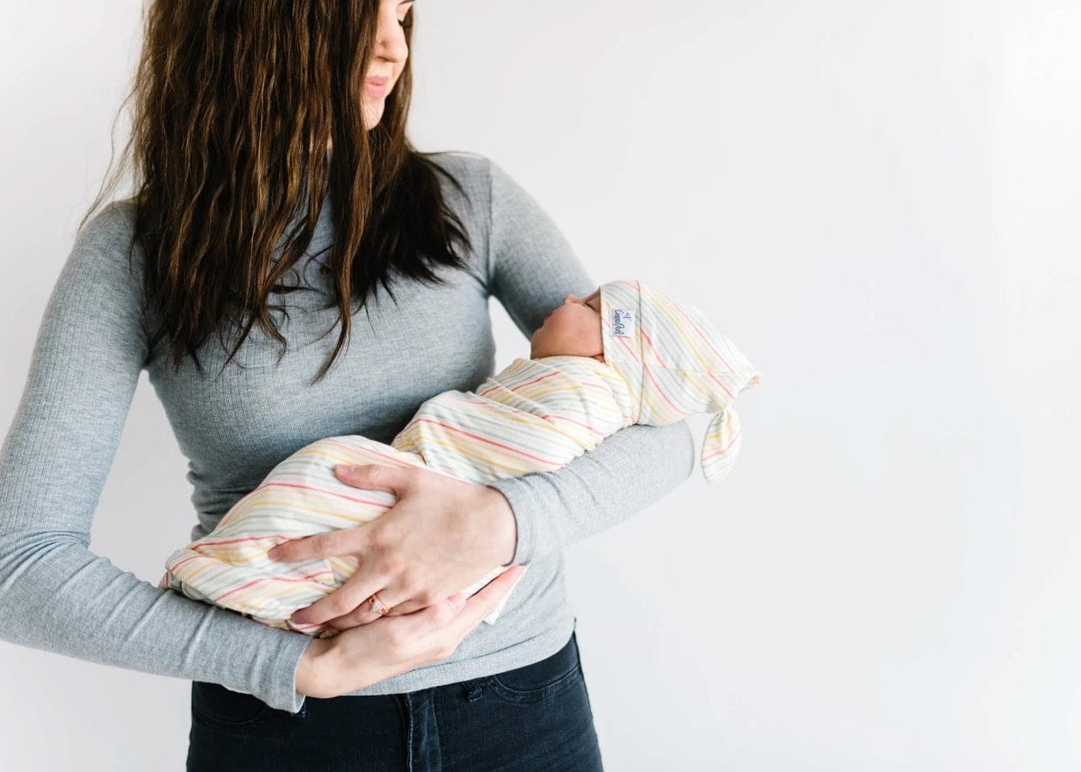 Copper Pearl Knit Swaddle Blanket - Rainee - X002BFKQMP