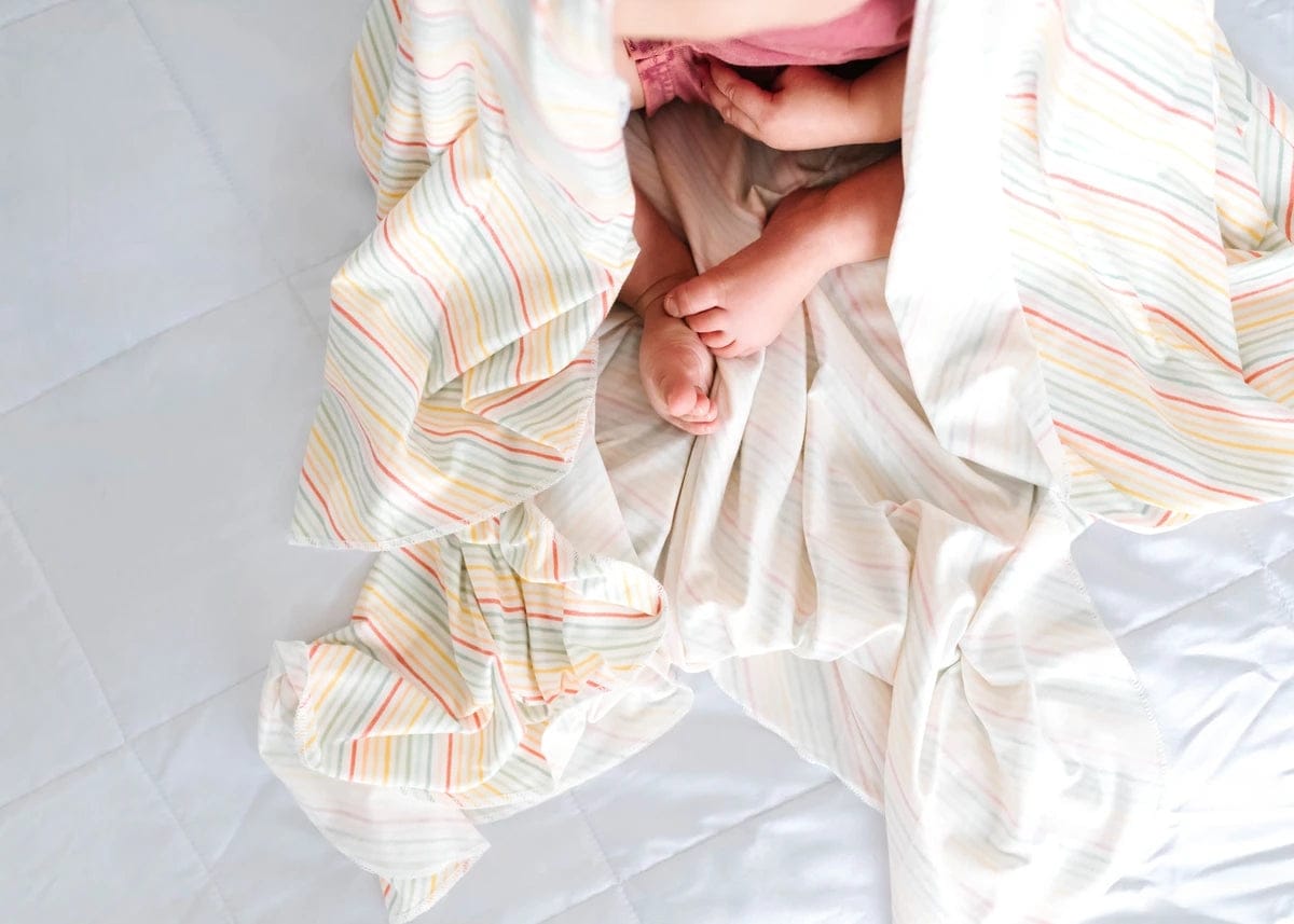 Copper Pearl Knit Swaddle Blanket - Rainee - X002BFKQMP