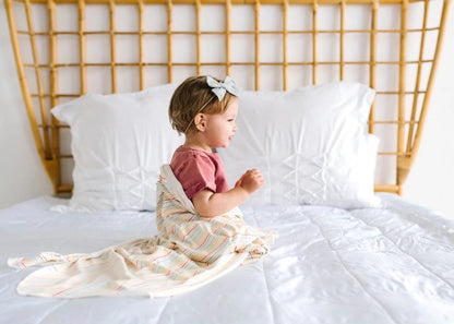 Copper Pearl Knit Swaddle Blanket - Rainee - X002BFKQMP