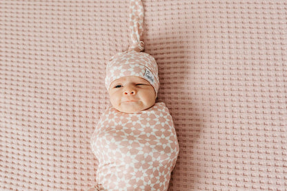 Copper Pearl Knit Swaddle Blanket - Star - X002QRIDTB