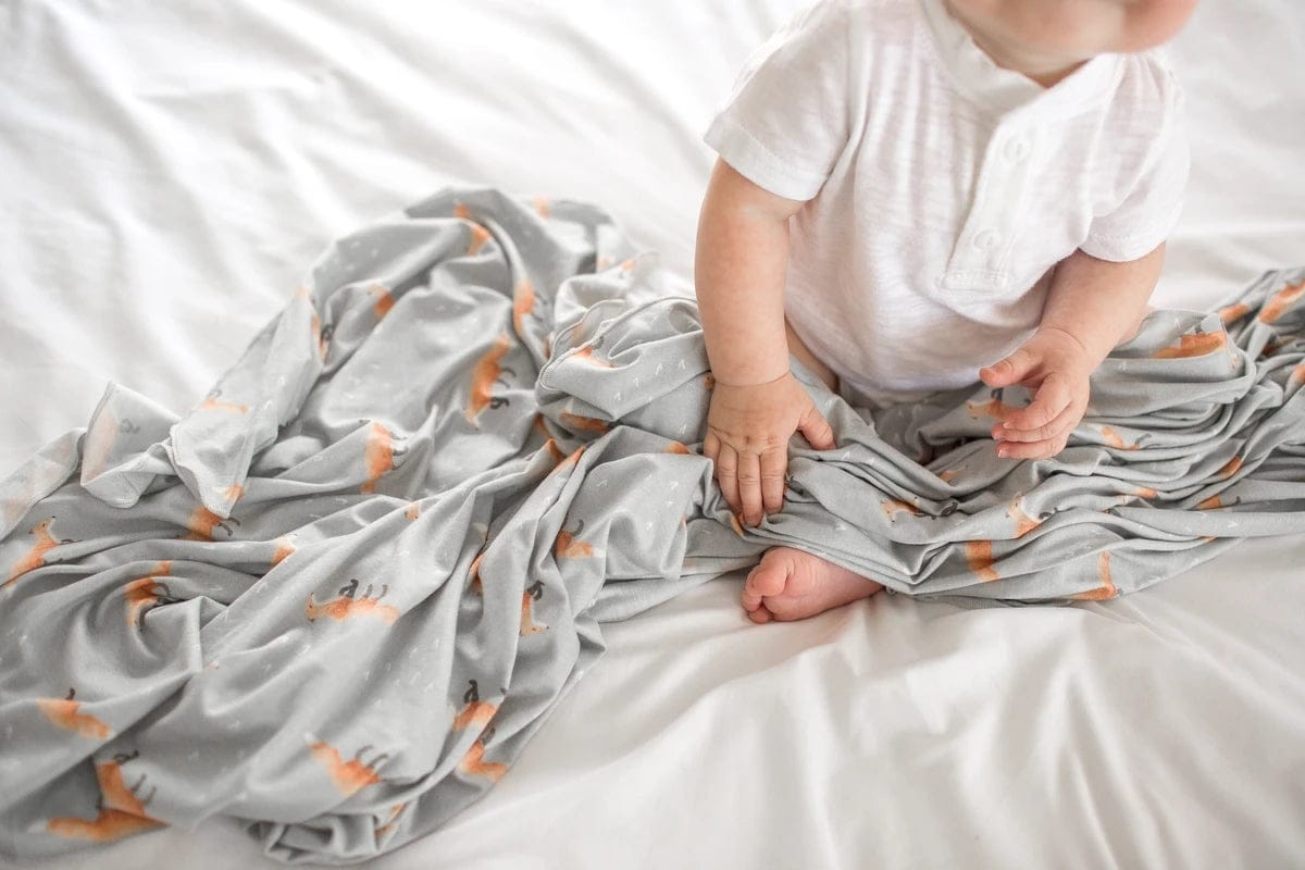 Copper Pearl Knit Swaddle Blanket - Swift - X001H9N4XT