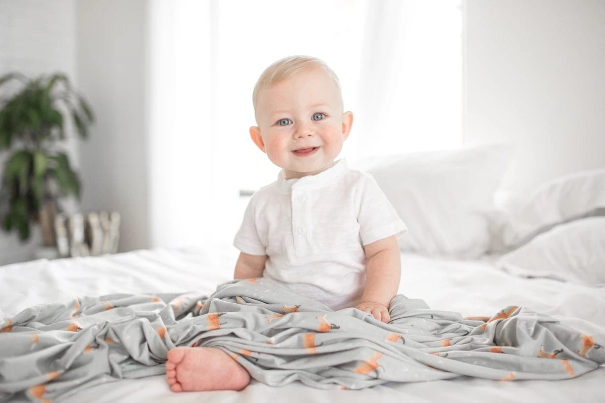 Copper Pearl Knit Swaddle Blanket - Swift - X001H9N4XT