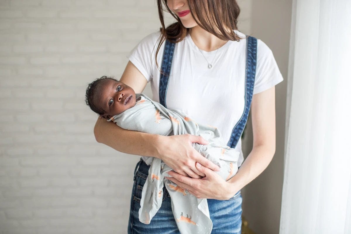 Copper Pearl Knit Swaddle Blanket - Swift - X001H9N4XT