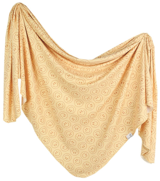 Copper Pearl Knit Swaddle Blanket - Vance