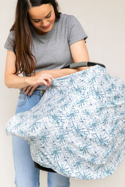 Copper Pearl Multi-Use Cover - Indigo - X001UWJJ3R