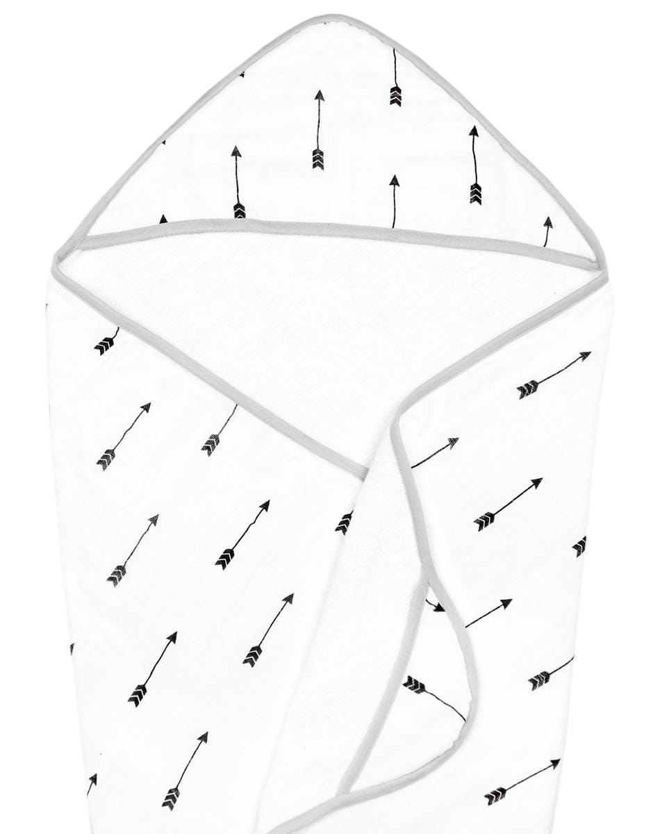 Copper Pearl Muslin Hooded Towel - Native - X0019KKVEB