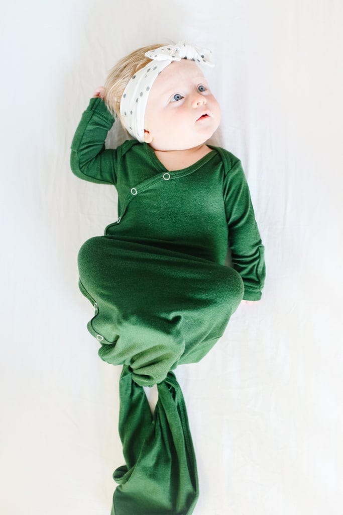 Copper Pearl Newborn Knotted Gown - Alder - X002BEK2CZ
