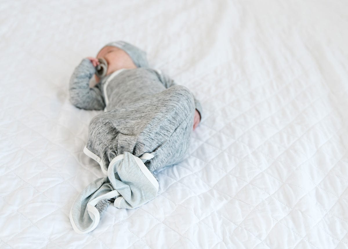 Copper Pearl Newborn Knotted Gown - Asher - X002BEKZ8L