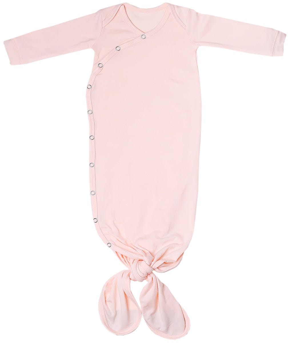 Copper Pearl Newborn Knotted Gown - Blush - X002FR37WF