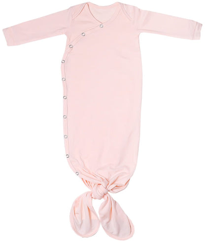 Copper Pearl Newborn Knotted Gown - Blush - X002FR37WF