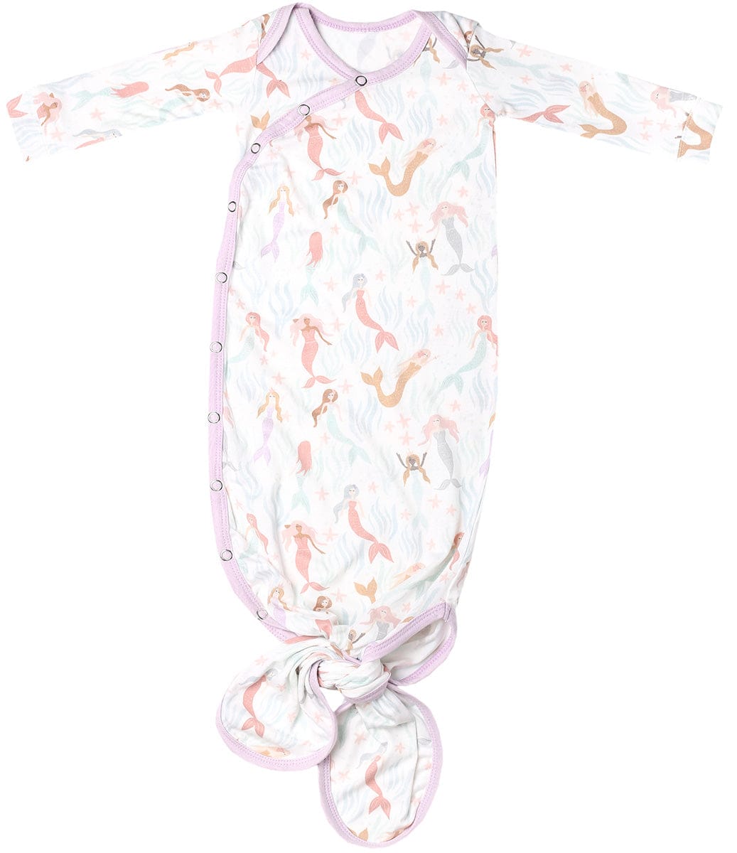 Copper Pearl Newborn Knotted Gown - Coral - X002WW4W0J