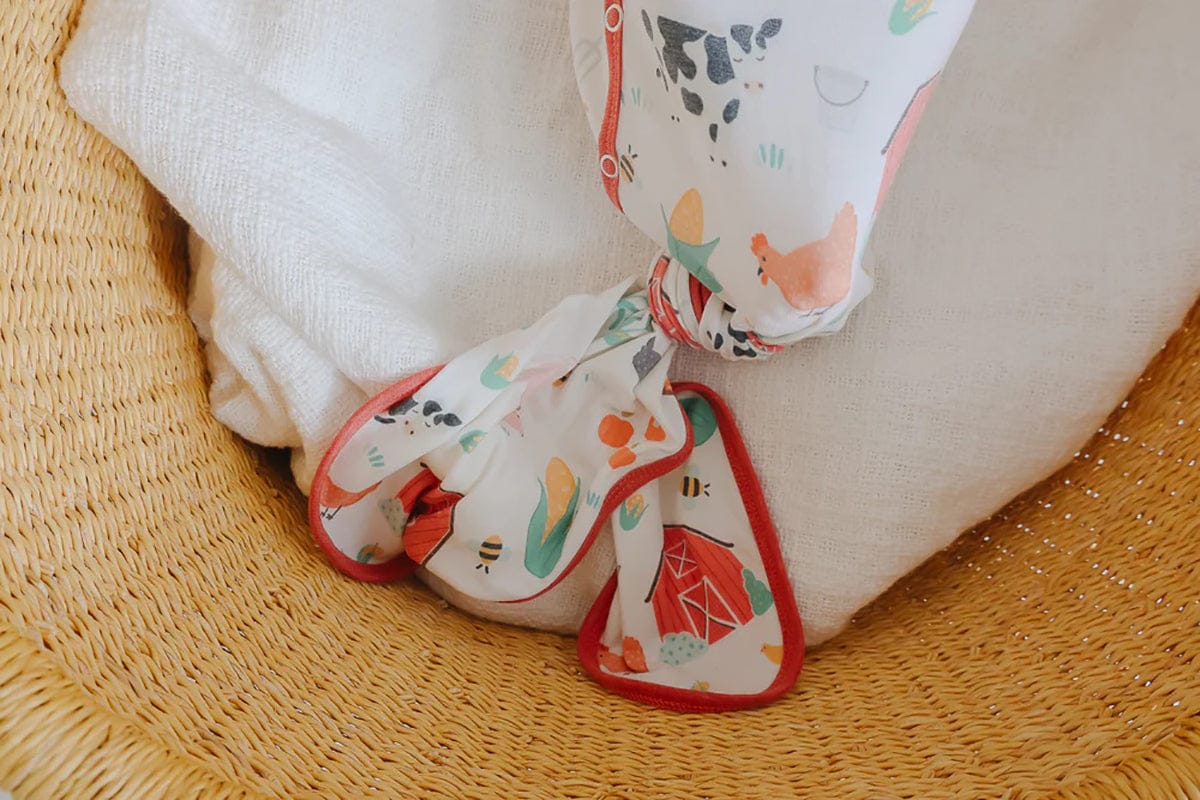 Copper Pearl Newborn Knotted Gown - Farmstead - X003ZZKCOH