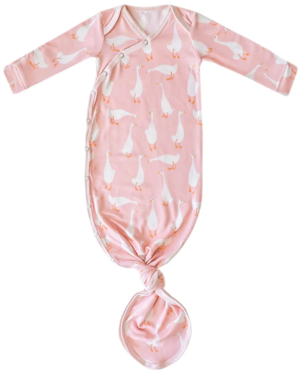 Copper Pearl Newborn Knotted Gown - Goosie - X003ZZKJNL