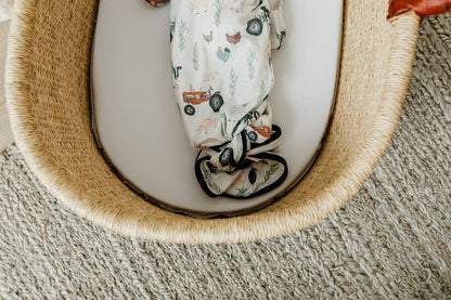 Copper Pearl Newborn Knotted Gown - Jo - X002KUPL5N