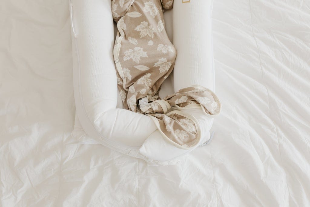 Copper Pearl Newborn Knotted Gown - Oak - X002UOSFOX