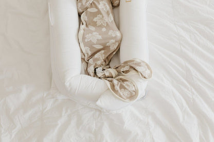 Copper Pearl Newborn Knotted Gown - Oak - X002UOSFOX