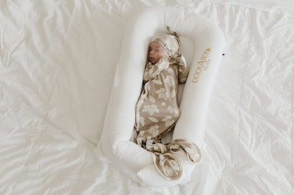 Copper Pearl Newborn Knotted Gown - Oak - X002UOSFOX