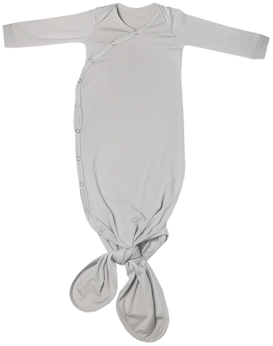 Copper Pearl Newborn Knotted Gown - Stone - X002GTBSC3