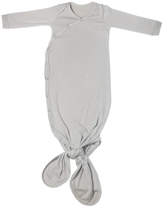 Copper Pearl Newborn Knotted Gown - Stone - X002GTBSC3
