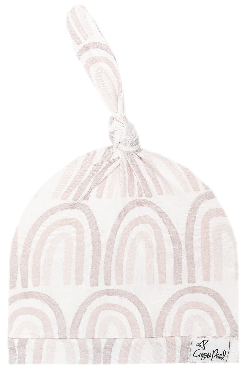 Copper Pearl Newborn Top Knot Hat - Bliss - X002VC9UPR