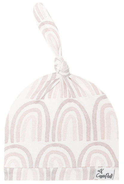 Copper Pearl Newborn Top Knot Hat - Bliss - X002VC9UPR